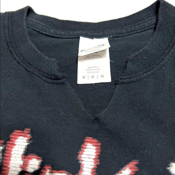 Slipknot Band Tee Faded Black Semi Distressed W.A.N.Y.K Tour 2019 Size Medium - Picture 7 of 11
